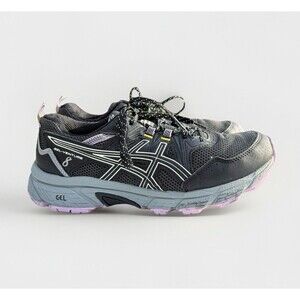 Asics Gel-Venture 8 Women's Running Shoes Size 9.5 Black Purple 1012A708